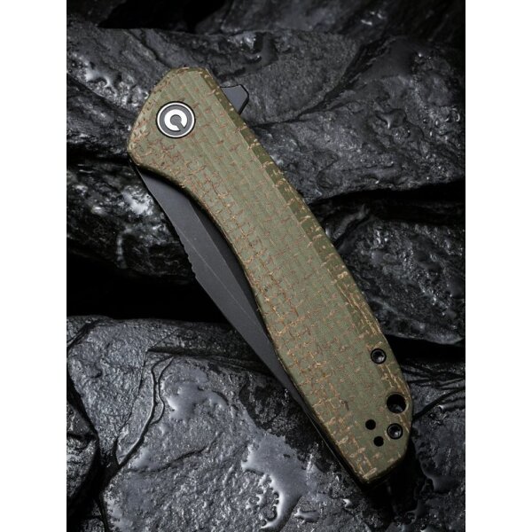 CIVIVI Baklash C801K Flipper 9Cr18MoV Stahl Micarta