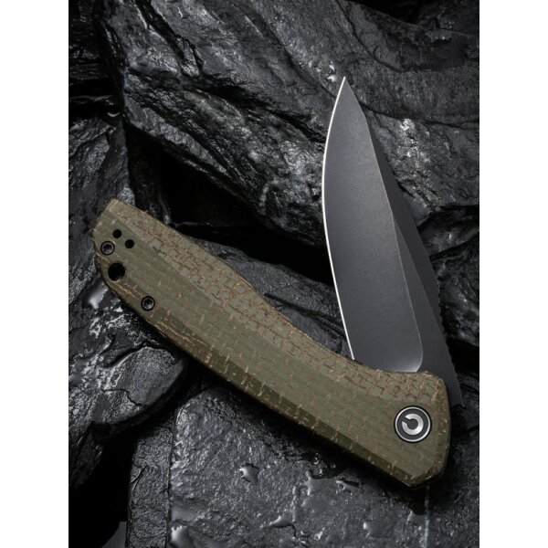 CIVIVI Baklash C801K Flipper 9Cr18MoV Stahl Micarta