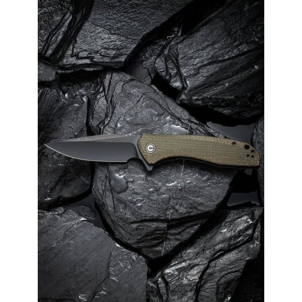 CIVIVI Baklash C801K Flipper 9Cr18MoV Stahl Micarta