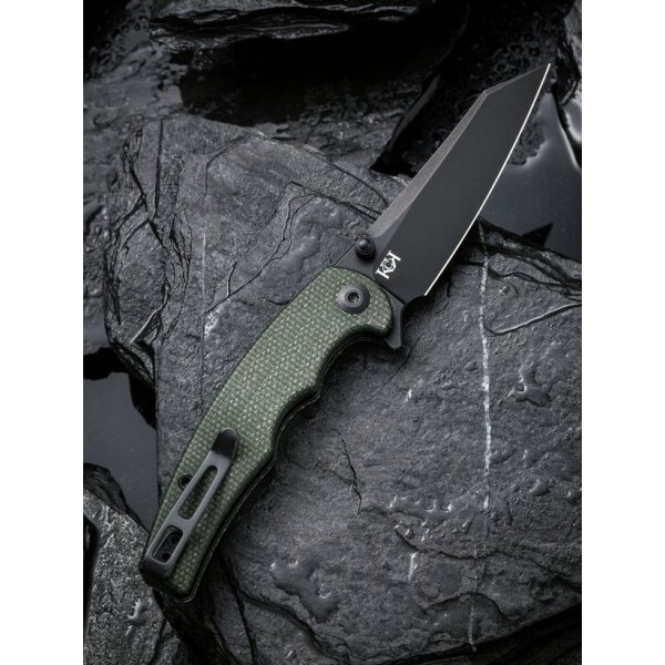 CIVIVI P87 Folder Flipper mit Nitro-V Klinge Micarta Green
