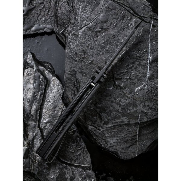 CIVIVI P87 Folder Flipper mit Damast Klinge Kohlefasergriff