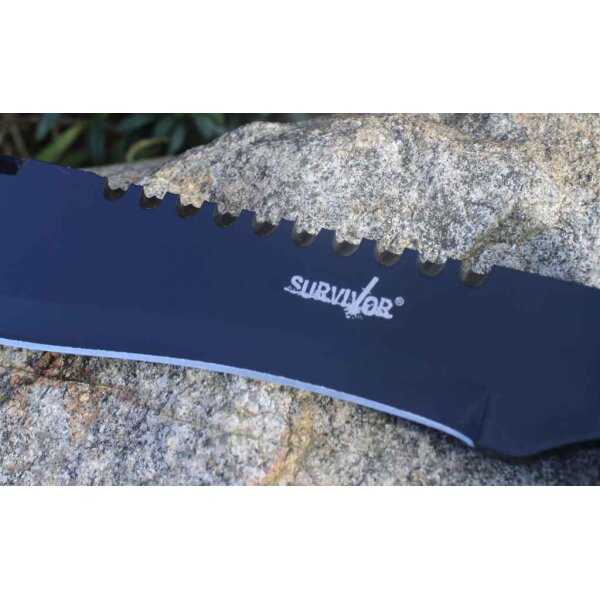 Survivor ALL CRANE Fahrtenmesser mit Kunststoffscheide