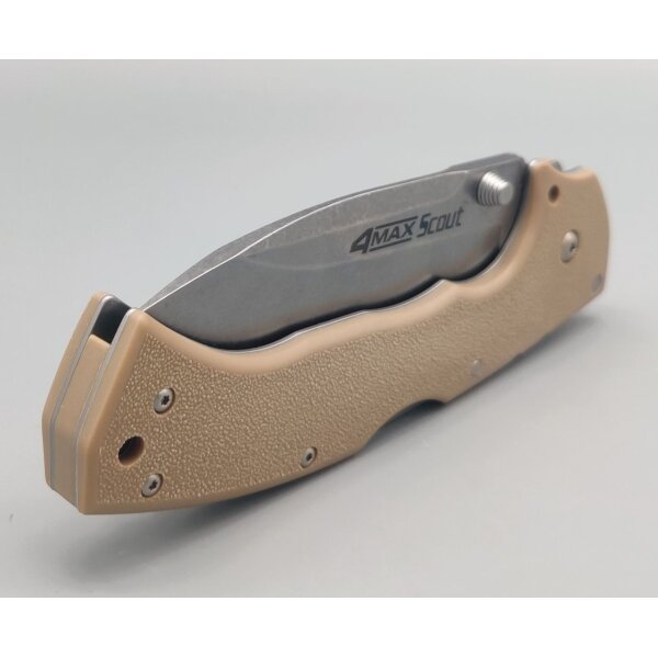 Cold Steel 4-MAX SCOUT Messer Lockback Tri-Ad Lock Desert Tan