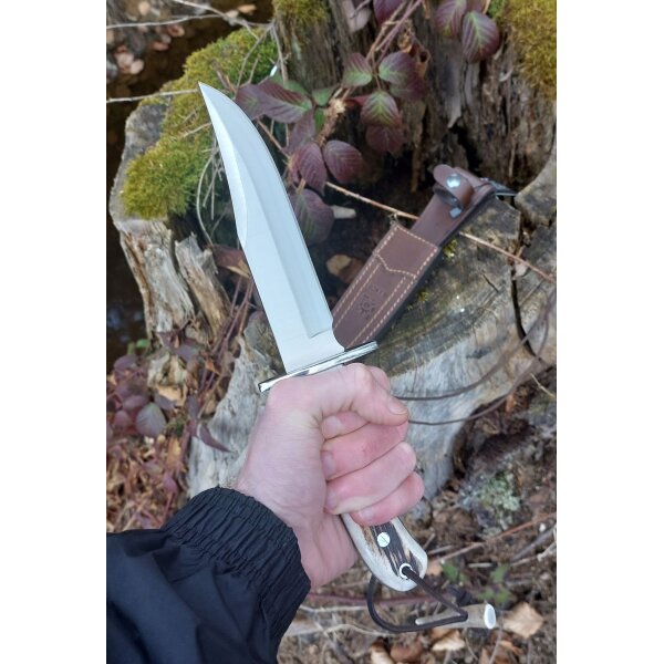 Joker Bowie Ciervo 4116 Horn Mehrfarbig inkl. Lederscheide
