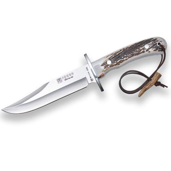 Joker Bowie Ciervo 4116 Horn Mehrfarbig inkl. Lederscheide