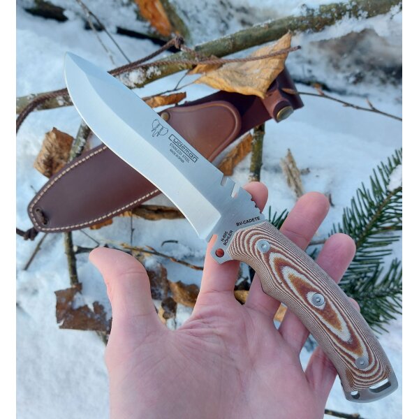 Cudeman Cadete Boina N695 Micarta Braun inkl. Lederscheide