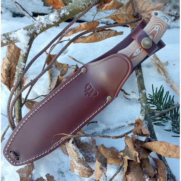 Cudeman Cadete Boina N695 Micarta Braun inkl. Lederscheide