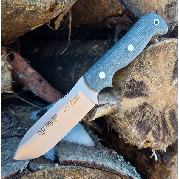 Cudeman Sanabria MoVa Micarta Grau inkl. Lederscheide