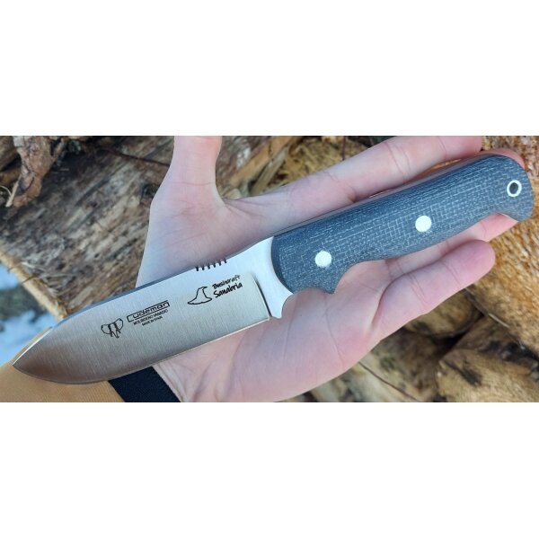 Cudeman Sanabria MoVa Micarta Grau inkl. Lederscheide