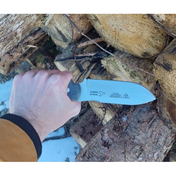 Cudeman Sanabria MoVa Micarta Grau inkl. Lederscheide