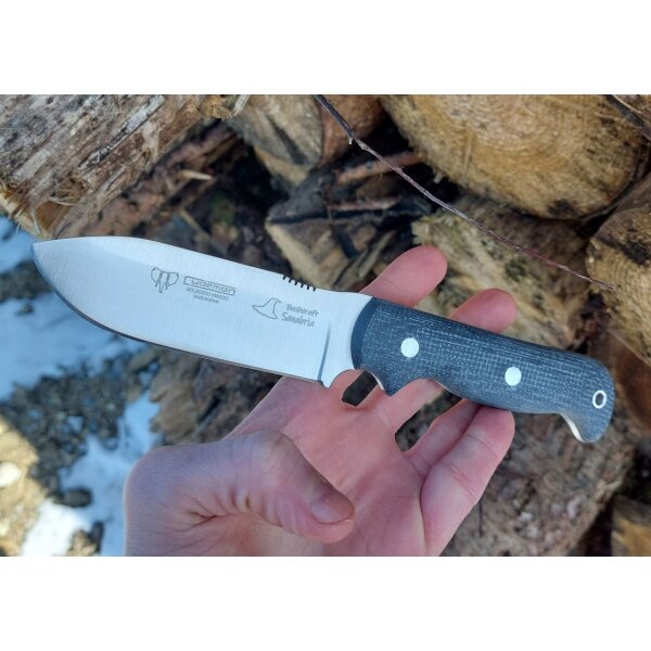 Cudeman Sanabria MoVa Micarta Grau inkl. Lederscheide