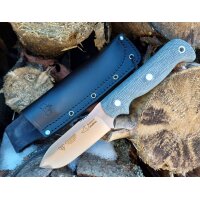 Cudeman Sanabria MoVa Micarta Grau inkl. Lederscheide