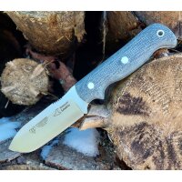 Cudeman Sanabria MoVa Micarta Grau inkl. Lederscheide