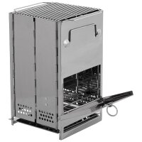 Raketenofen Campingofen mit Rost - faltbar - aus...