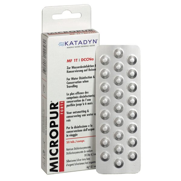 Katadyn Micropur Forte MF 1T - 50 St. Tabletten für Wasserdesinfektion