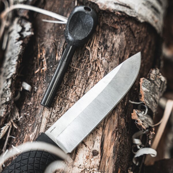Böker Solingen Bronco CPM-3V Stahl TPE Griff Feuerstarter Outdoormesser Bushcraft 121504