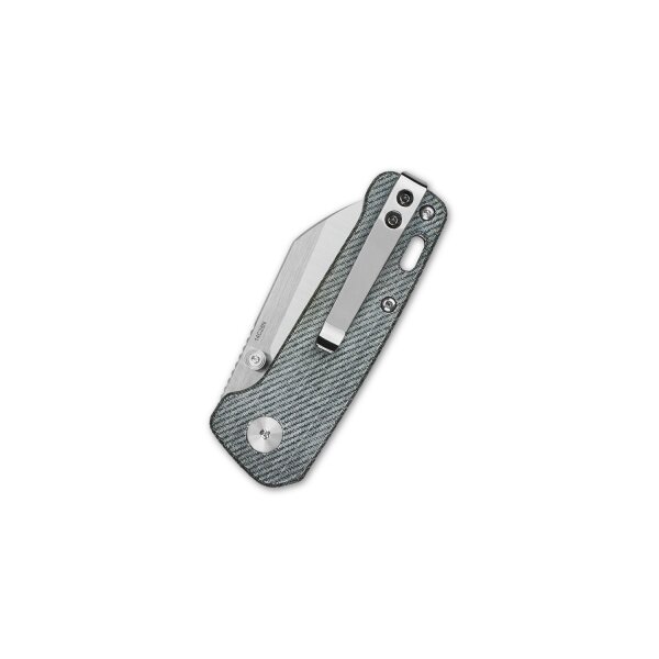 QSP Knife MINI PENGUIN QS130XS-B 14C28N Stahl Micarta Denim Blue