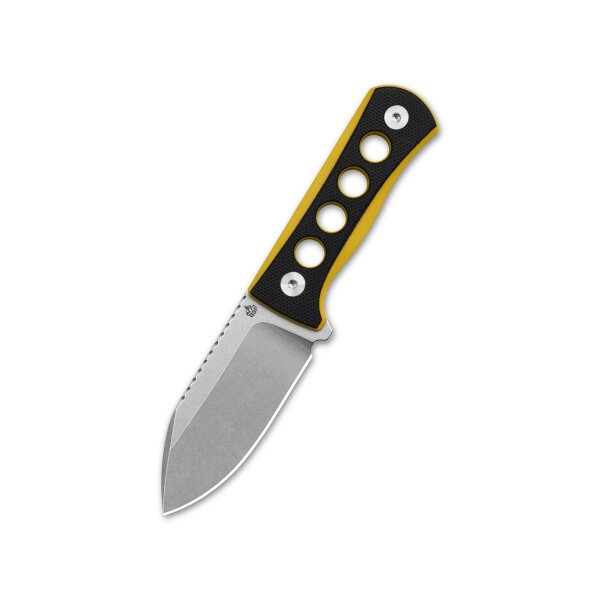 QSP Knife CANARY Neck Knife QS141-A1 mit Kydxscheide Black/Yellow