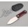QSP Knife CANARY Neck Knife QS141-B1 mit Kydxscheide Black/Red