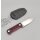 QSP Knife CANARY Neck Knife QS141-B1 mit Kydxscheide Black/Red