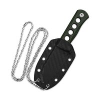 QSP Knife CANARY Neck Knife QS141-C1 Green Micarta...