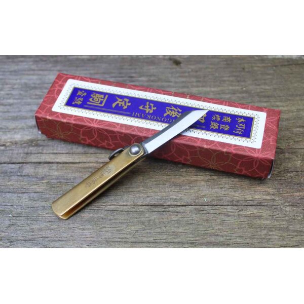 Higonokami WARIKOMI SK MAME Japanisches Mini Taschenmesser Etui ROT