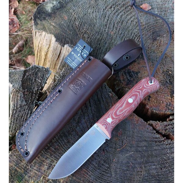 Joker Campero 14C28N Micarta Rot inkl. Dangler Lederscheide