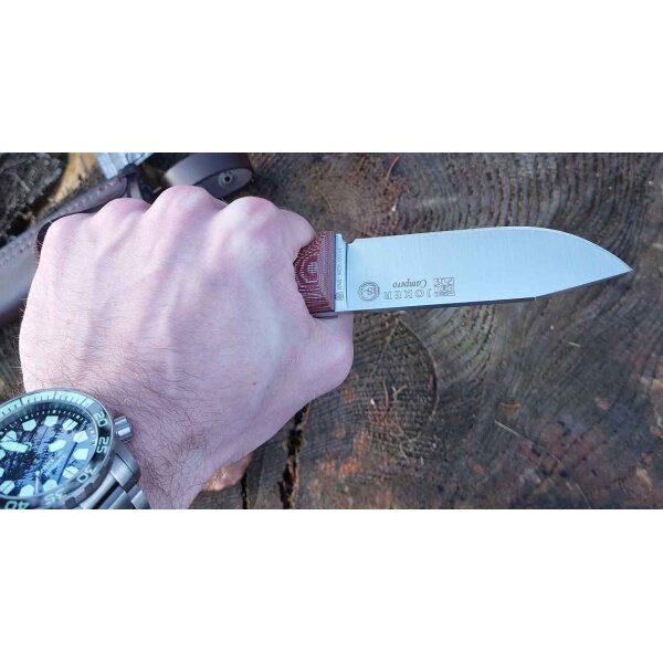 Joker Campero 14C28N Micarta Rot inkl. Dangler Lederscheide