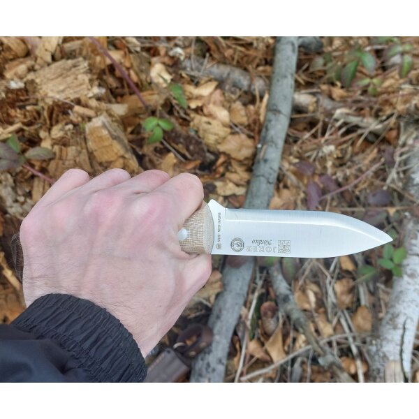 Joker Nordico S 14C28N Micarta Beige inkl. Dangler Lederscheide