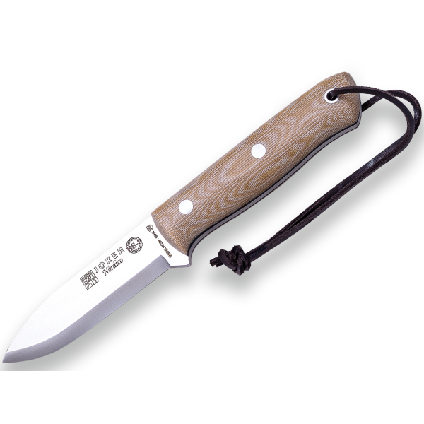 Joker Nordico S 14C28N Micarta Beige inkl. Dangler Lederscheide