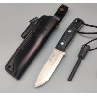 Joker Ember S 14C28N Micarta Schwarz inkl. Feuerstarter...