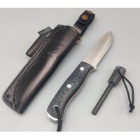 Joker Ember S 14C28N Micarta Schwarz inkl. Feuerstarter...
