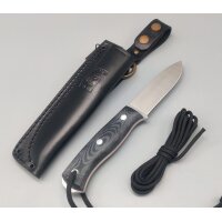 Joker Ember 14C28N Micarta Schwarz inkl. Paracord Dangler...