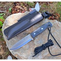 Joker Ember 14C28N Micarta Schwarz inkl. Feuerstarter...