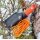 Joker Erizo TS1 N695 Stahl Micarta Orange inkl. Paracord Lederscheide