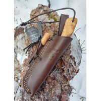Joker Nessmuk 14C28N Olivenholz Braun inkl. Feuerstarter...