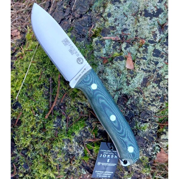 Joker Ursus N695 Micarta Grün inkl. Paracord Dangler Lederscheide