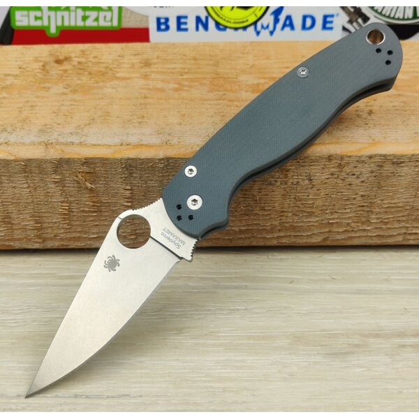 Spyderco Para Military 2 Micro-Melt Maxamet G10 Grau 01SP244