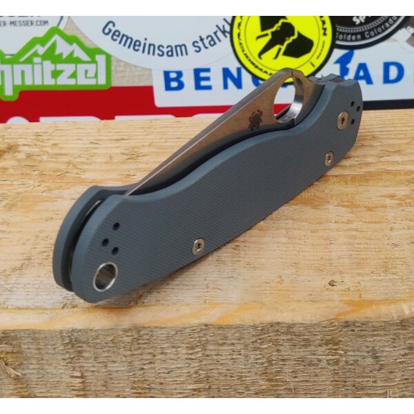 Spyderco Para Military 2 Micro-Melt Maxamet G10 Grau 01SP244