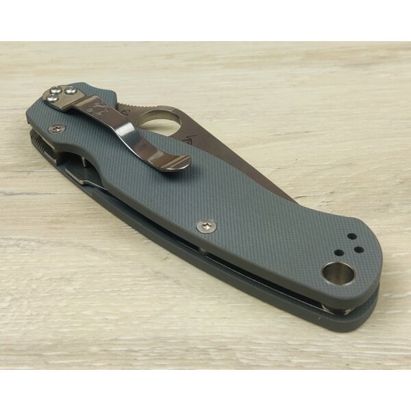 Spyderco Para Military 2 Micro-Melt Maxamet G10 Grau 01SP244