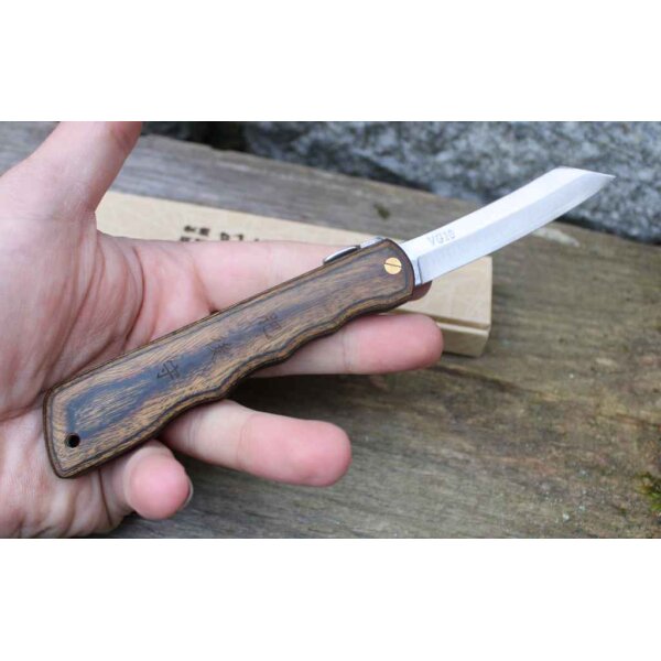 Higonokami WOODY VG10 Japanisches Taschenmesser BRAUN