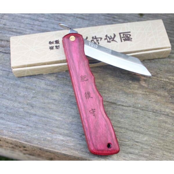 Higonokami WOODY VG10 Japanisches Taschenmesser ROT