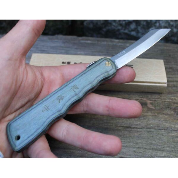 Higonokami WOODY VG10 Japanisches Taschenmesser BLAU