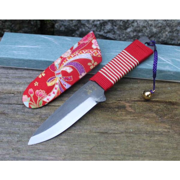 Higonokami BANNOU Traditionelles japanisches Messer in verschiedenen Farben Rot-Weiß