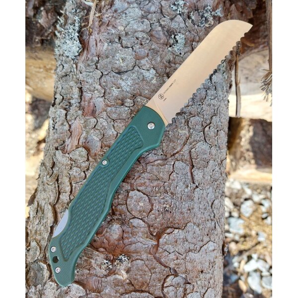 OKC Camp Plus Bread Lockback Campingbrotmesser Wellenschliff