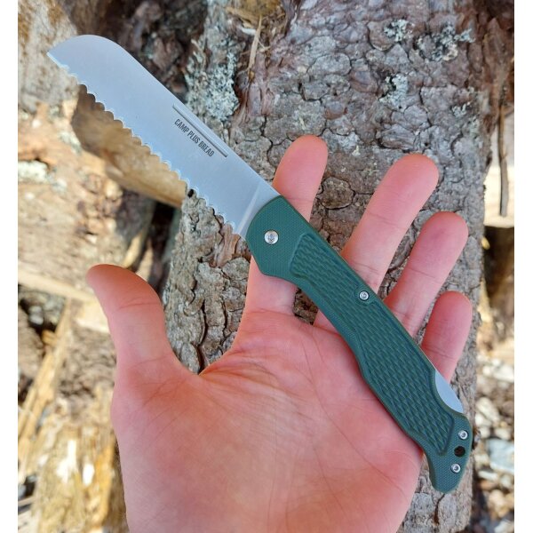 OKC Camp Plus Bread Lockback Campingbrotmesser Wellenschliff