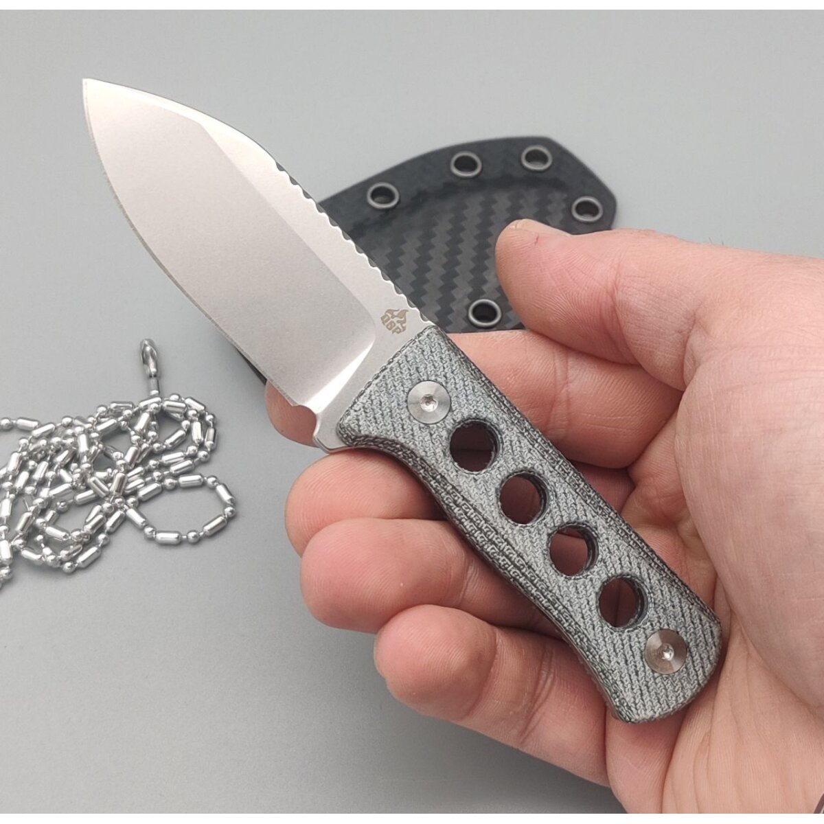 QSP Knife CANARY Neck Knife QS141-D1 Blue Denim Micarta, 61,95 €