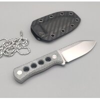 QSP Knife CANARY Neck Knife QS141-D1 Blue Denim Micarta