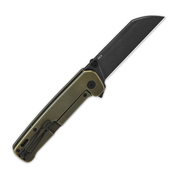 QSP Knife PENGUIN PLUS QS130XL-B 20CV Stahl Titangriff Bronze
