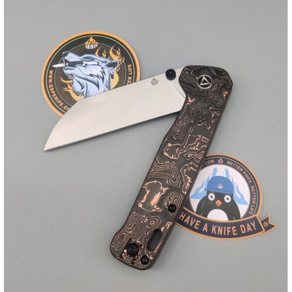 QSP Knife PENGUIN PLUS QS130XL-E1 20CV Stahl Carbon/Titan